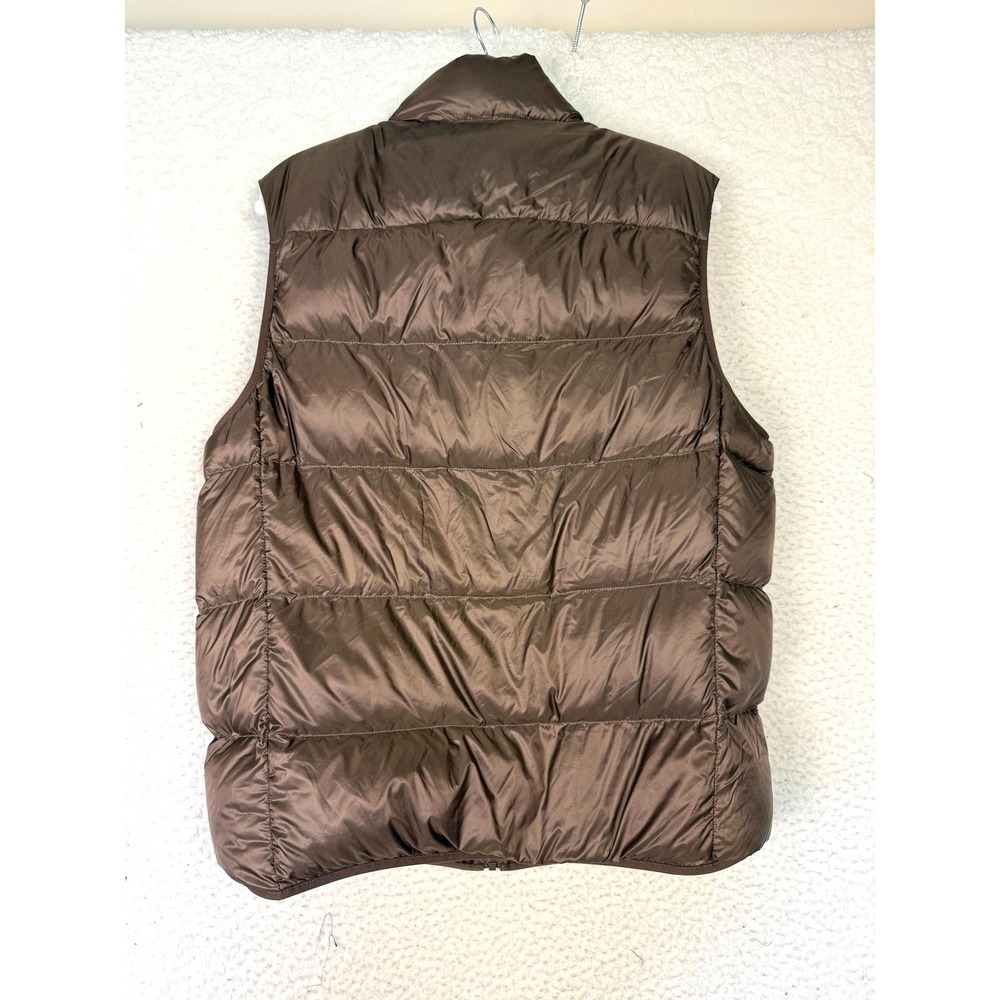 UNIQLO Ultra Light Down Vest Women M Brown Puffer Gorpcore Hiking Utility - Picture 2 of 6